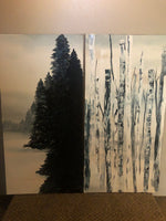 Winter in green set of 2
