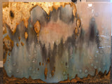 Blue and gold abstract