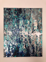 Multi blue abstract