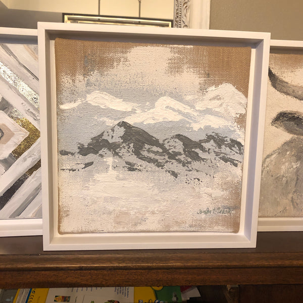 Mountains in fog